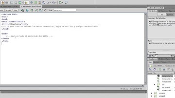 HTML5 -CSS3 - Estructura de un documento HTML5
