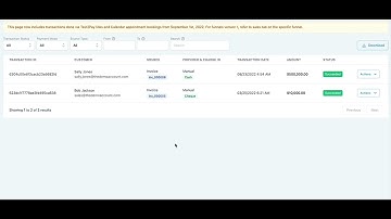 transaction tab now records your text2pay and calendar booking payments