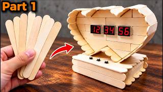 Information 【PART 1】😱 DIY Digital Clock Made Super Easy — Using Just Wooden Sticks! | InventoFix Update