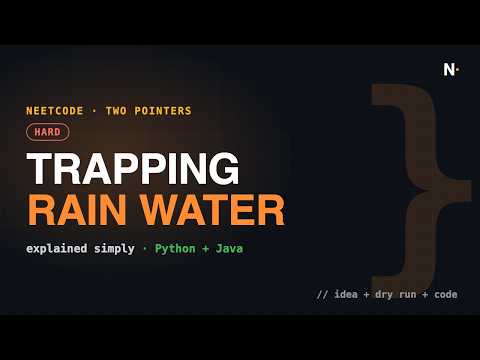 Trapping Rain Water — Explained Simply (Python + Java)