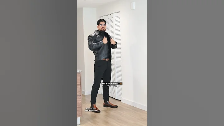 Full black + boots ⚫️🟤 #mensgrooming #hairstyle #mens #fashion #ootd  #outfit #outfitideas