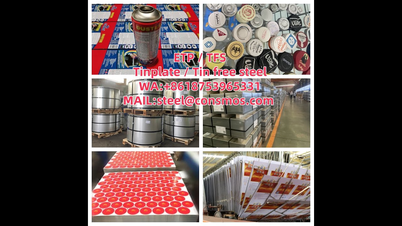 ETP, Tinplate, SPTE, tin free steel, elctrolytical tin coated steel plate