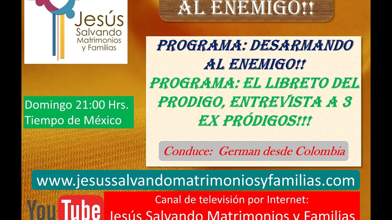 DESARMANDO AL ENEMIGO!!  PROGRAMA: EL LIBRETO DEL PRODIGO 3 Ex Pródigos comparten
