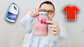 I Left Red-Colored T-Shirt in Bleach for 30 Days...