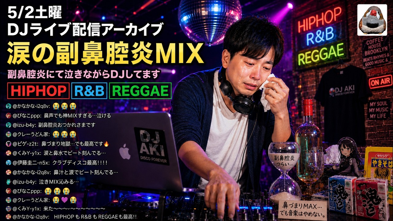 5 /2土曜日ライブ配信アーカイブ HIPHOP R&B、REGGAE 1部