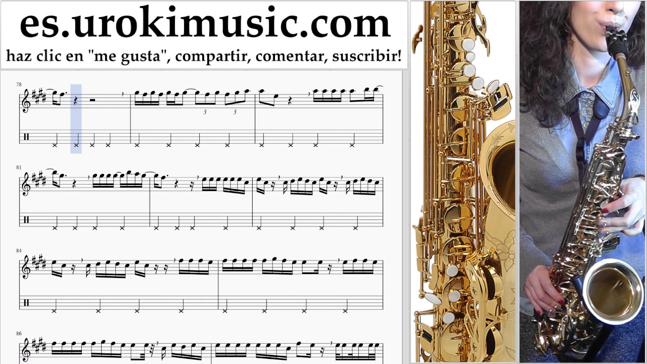 Tutorial de Saxofon (tenor) Luis Fonsi ft. Daddy Yankee - Despacito Clases Notas Parte#2 um-i927