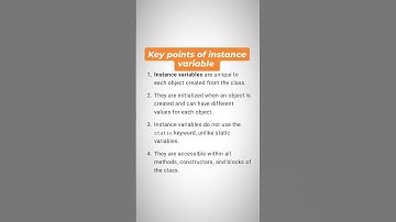 "Understanding Instance Variables in Java: Key Concepts and Practical Example!"