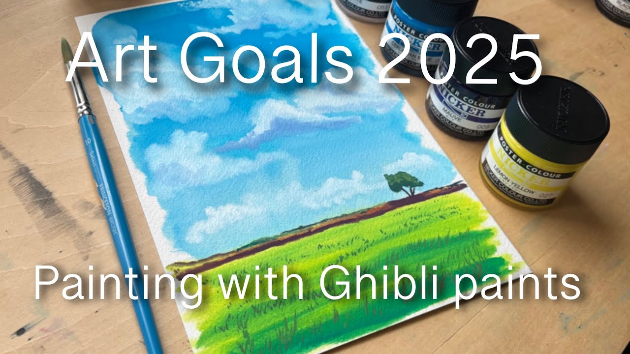 My Art Goals for 2025 | Poster color painting process - YouTube