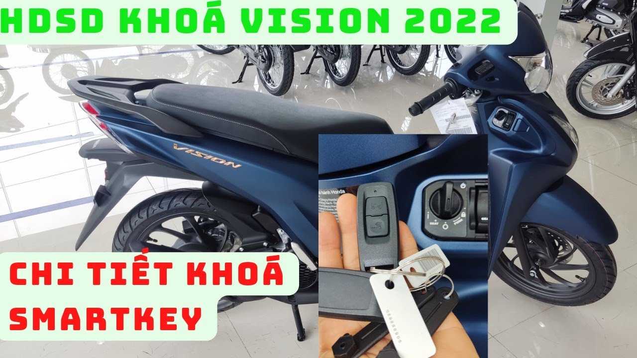 Lắp khóa smartkey xe Vision Thay ổ khóa thông minh cho Vision khóa cơ