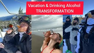VACATION TRANSITION & DRINKING ALCOHOL TIKTOK CHALLENGE // VACATION - DIRTY HEADS