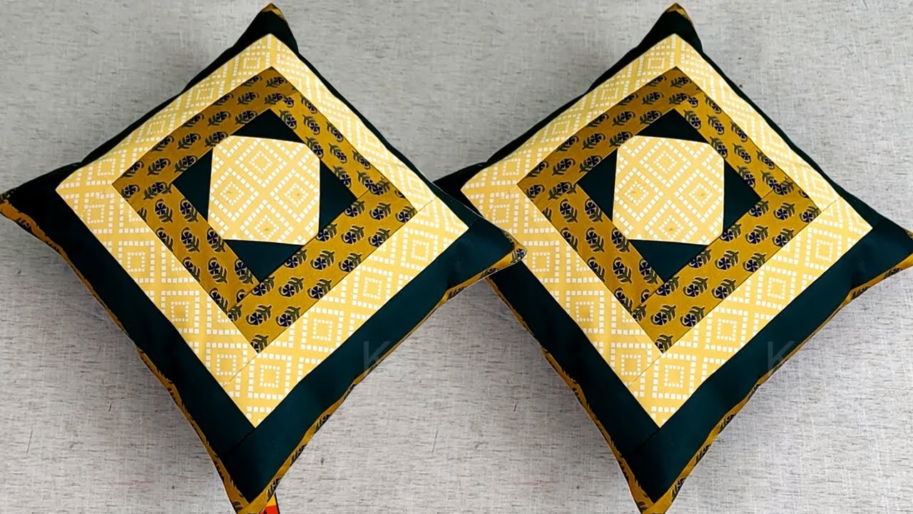Beautiful and Unique Cushion Cover Designs Cutting and Stitching || DIY Cushion Cover at Home