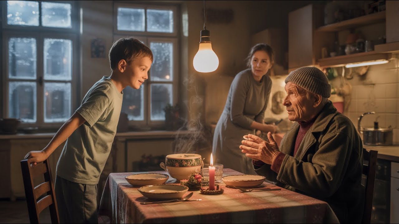 W wigilijny wieczór chłopiec zaprosił bezdomnego starca do stołu…a rano dostał klucze do nowego domu