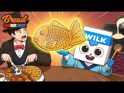 BreadBarbershop | He’s NEVER Seen a Fish-Shaped Dessert?! | english /animation/dessert
