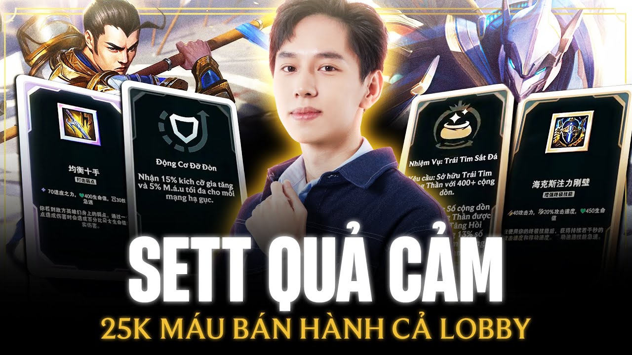 XiaoChaoMeng Build Sett Siêu To Khổng Lồ Với 25k Máu Cùng 1k1AD Đấm W Tan Nát Đối Thủ