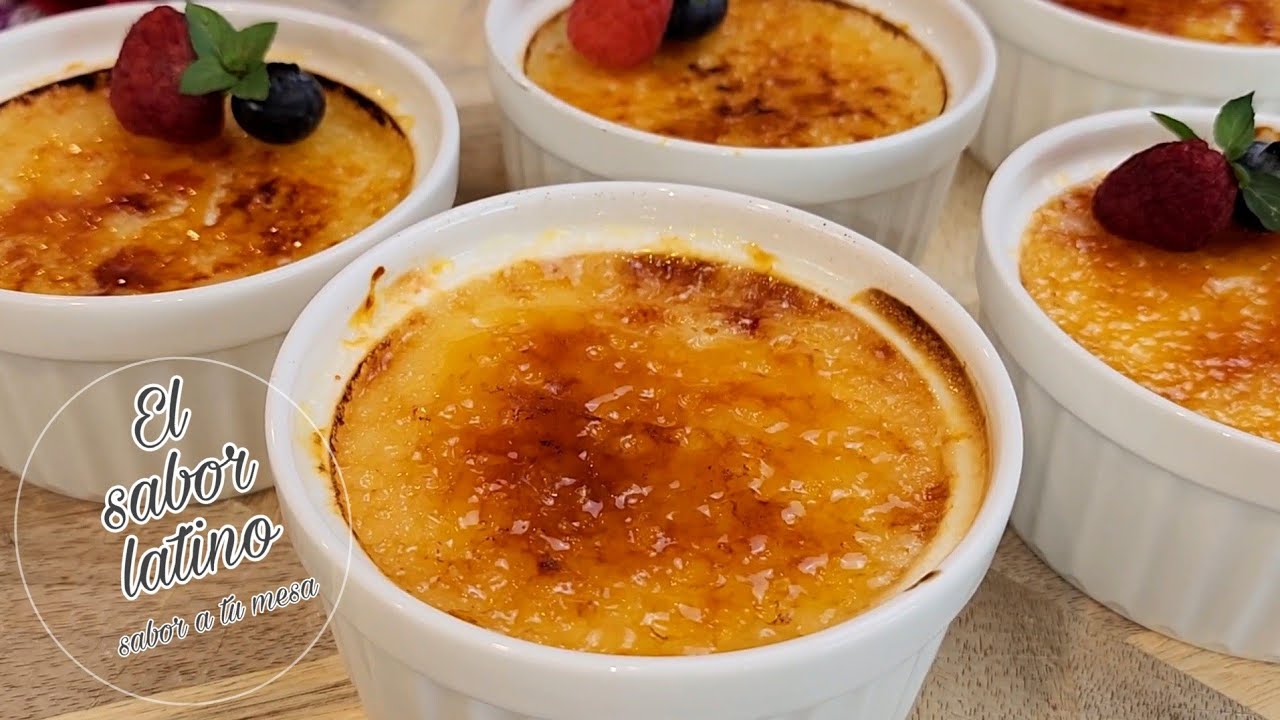 🔴Creme Brulee Casero ¡Receta Fácil y Rica!