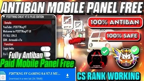 P2077KNG CHEAT V7.5 | ALL SERVER WORKING | OB50 UPDATE CS | BR RANK WARKING MOD MENU 100% SAFE V40 🤯