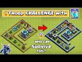 1 troop challenge with clone spell and rage spell  clash of clans
