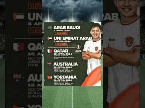 Jadwal pertandingan lengkap timnas Indonesia U-23 Di piala Afc U-23 2024