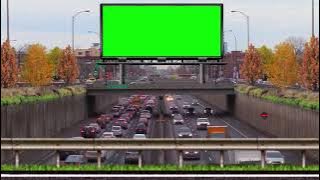 Green Screen spanduk besar