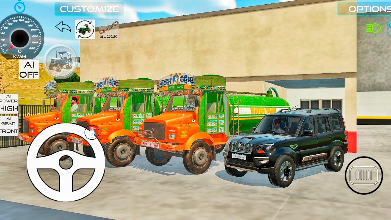 New Update 🤯 Franklin Order by 1️⃣Black Classic Scorpio 🦂 3️⃣Old Indian Tanker Indian Vehicle 3D