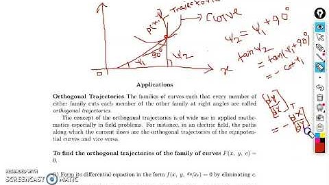 BSCCSE201 BSCECE201 Module IV Orthogonal Trajectories Lecture No 1