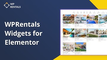 WPRentals Widgets for Elementor Free - Build Custom Rental Pages Without Coding