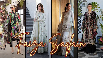 FAIZA SAQLAIN 💕| UNSTITCHED 🔥LILIANA LUXURY LAWN 💯| MASTER REPLICA 🤩| NEW ARRIVALS ❤️| BEST QUALITY👍