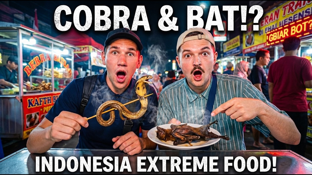 🇮🇩 24 Hours Eating EXTREME Indonesian Food in Jakarta (Cobra, Bat & Lizard!) 😱