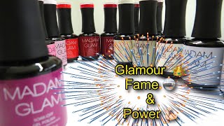 April Collection From Madam Glam /  Called Glamour Fame &amp; Power 15 Colors Of Gel Polish