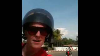 Insane Laos moped riding!