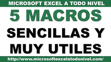 5 INCREIBLES MACROS SENCILLAS Y MUY ÚTILES EN EXCEL 📊😍📈📊📉