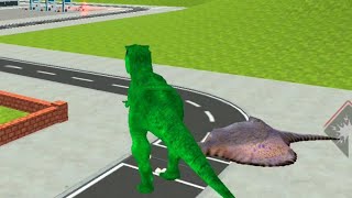 Best Dino Game - Angry Gorilla City Rampage Dinosaur Attack // Android Gameplay Simulator 🦖 Dino screenshot 4