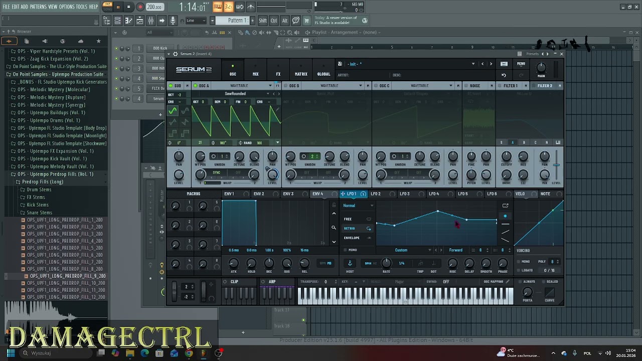 Jak zrobić DEUTSCHER KRACH lub ZAGG KICKS za pomocą serum 2 i darmowych effektów od fl studio