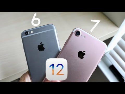iPhone 7 & iPhone 6s セット iPHONE 6 Vs iPHONE 7 On iOS 12! (Speed Comparison) - YouTube