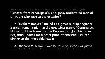 HEROES AND VILLAINS FROM THE FABULOUS FOUR OF MT. RUSHMORE TO RONALD REAGAN