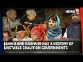 Bjppdp split  jammu and kashmirs history of unstable coalition governments