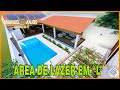 PROJETO DE ÁREA DE LAZER COM PISCINA