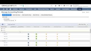 NetSuite | Manage Accounting Periods