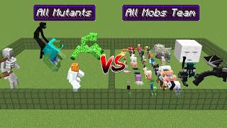ALL MINECRAFT MUTANT MONSTERS vs TEAM OF EVERY MOB | Minecraft Mob Battle