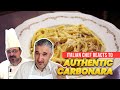 Italian Chef Reacts to Most AUTHENTIC CARBONARA Recipe