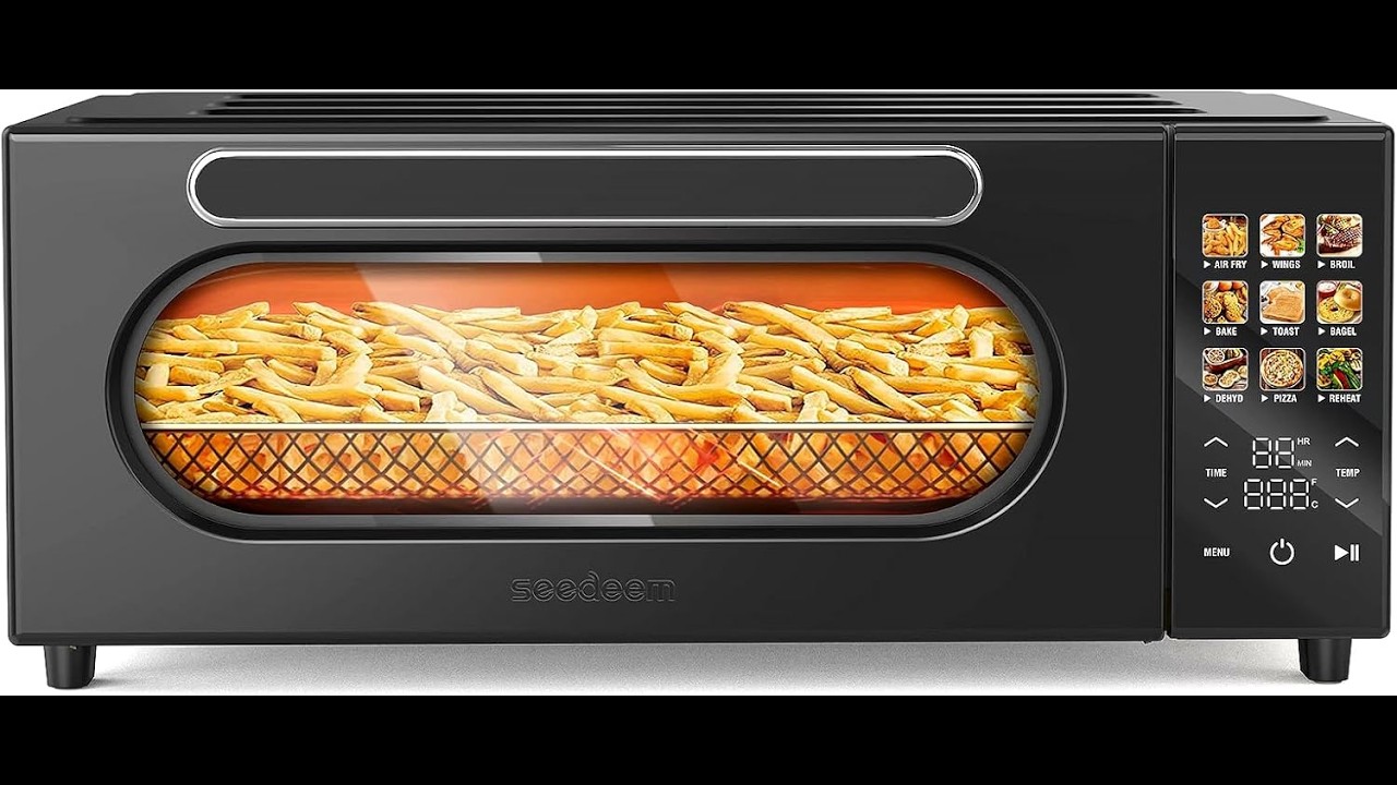 Обзор многофункциональной аэрогриль-печи SEEDEEM 10-в-1 — плюсы и минусы — тостер-печь SEEDEEM