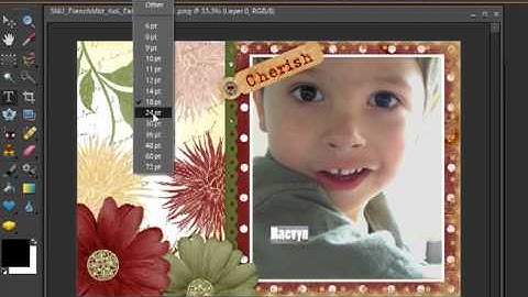 Digital Scrapbooking Tutorial for PSE: Make a layout part 2