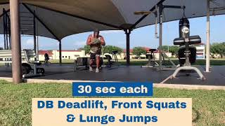 ACFT Prep Workout with Limited Equipment Profile