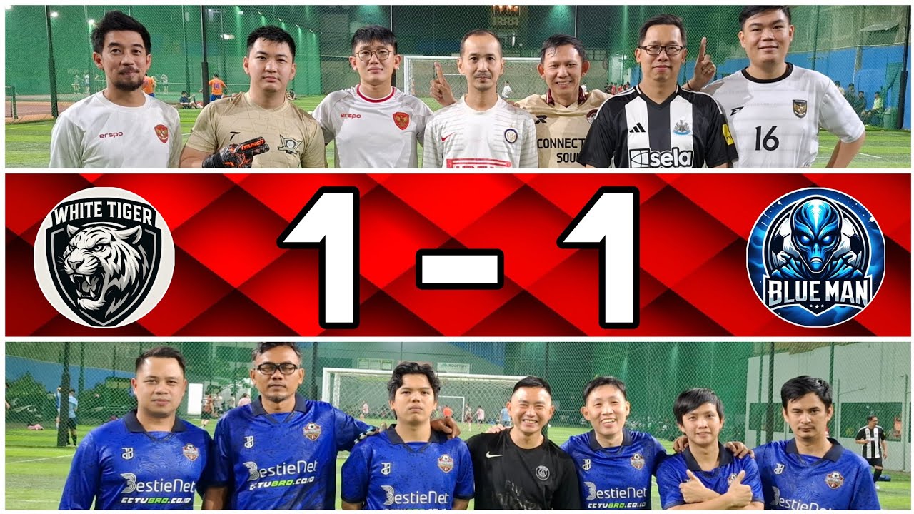 WHITE TIGER 1 - 1 BLUE MAN 2️⃣ (Brotherhood Mini Soccer 11 July 2025) Game 12