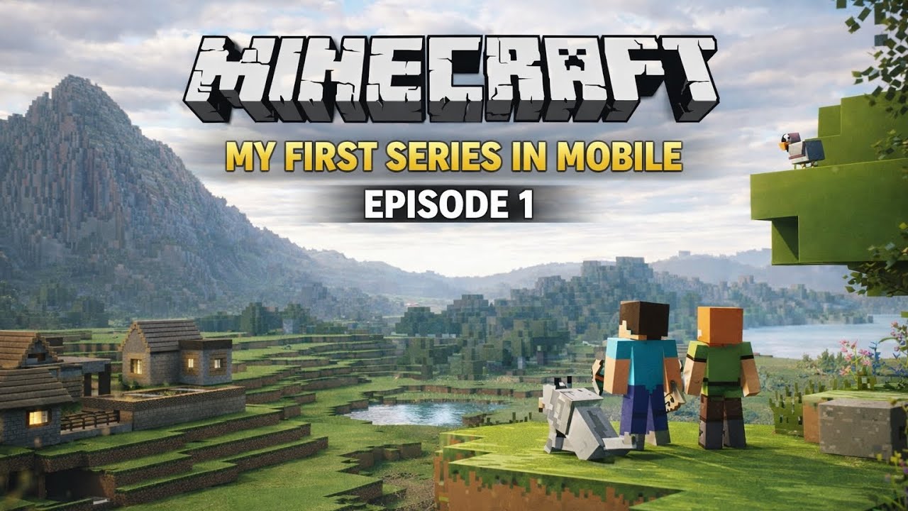 My First Minecraft Mobile Survival Series | Episode 1 (Hindi) - YouTube