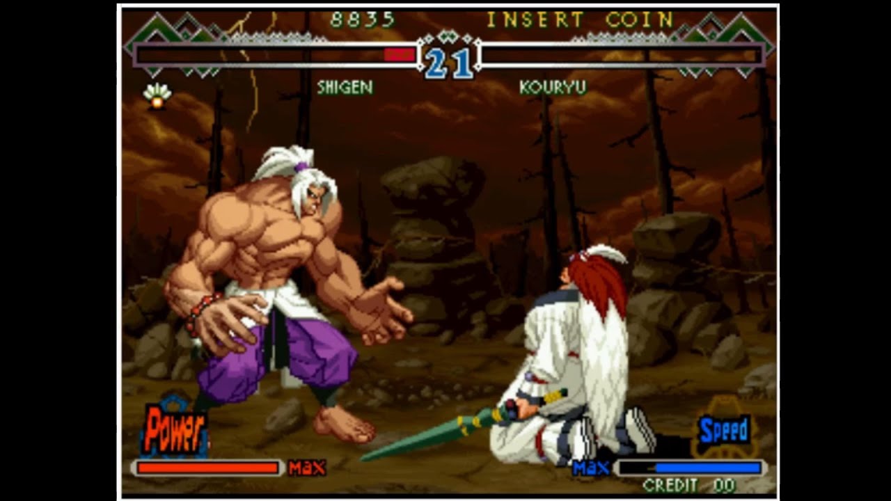 Shigen Shigen Naoe, The Last Blade 2, Gameplay | Arcade Mode - YouTube