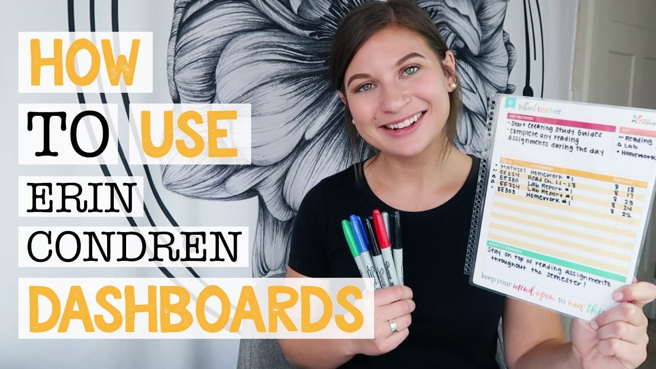 How To Use Erin Condren Dashboards | Tips & Tricks | Hayle Olson