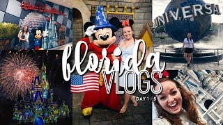 FLORIDA VLOGS! DAY 1 - 5 | DISNEY WORLD & UNIVERSAL STUDIOS! 🎢 | Brogan Tate