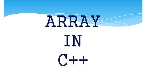 Arrays in C and C++ Programming Fundamentals Tutorials in Urdu/Hindi