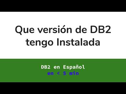 ❓ Que Version de DB2 tengo INSTALADA 🆙